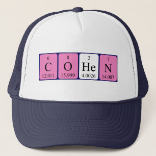 Cohen periodic table name hat