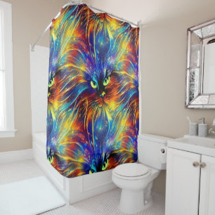 Cohesive Abstract Exquisite Cat Splashes Seamless