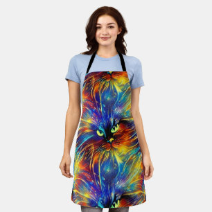 Cohesive Abstract Exquisite Cat Splashes Seamless Apron