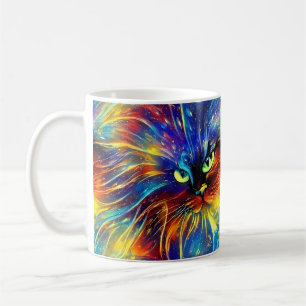 Cohesive Abstract Exquisite Cat Splashes Seamless Coffee Mug