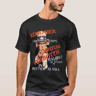 Coho Chinook Alaska Souvenir Travel Vacation Fish T-Shirt
