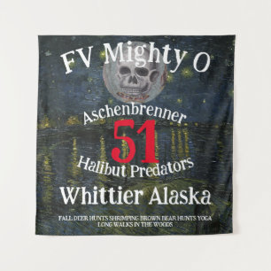Coho Chinook Alaska Souvenir Travel Vacation Fish Tapestry