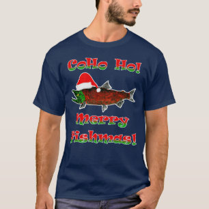 Coho Ho !  Fishmas - T-shirt de base pour hommes