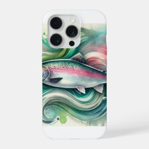 Coho Salmon 220824AREF121 - Watercolor iPhone 15 Pro Case