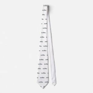 Coho - Silver Salmon Artwork Tie