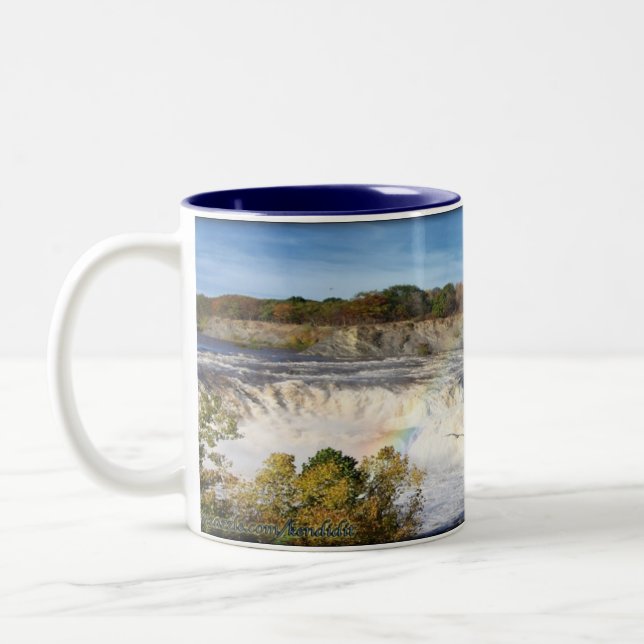 Cohoes Falls Two-Tone Coffee Mug (Left)