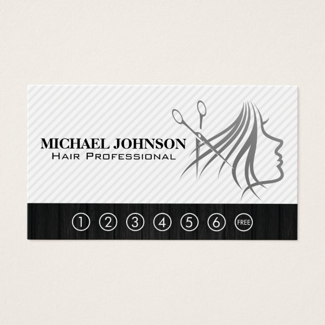 Coiffeur | Beauté | Carte de pointage (Devant)