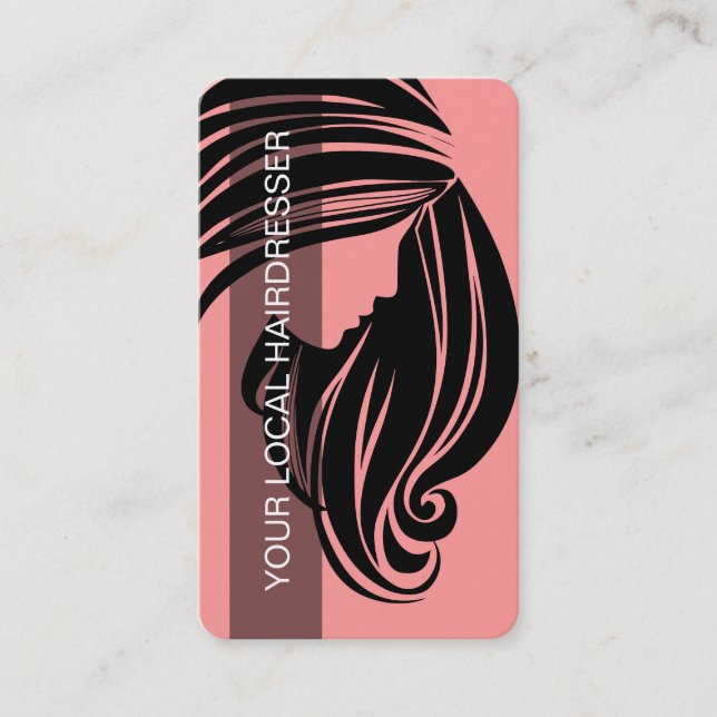 Coiffeur de cartes de visite de beauté (Devant)