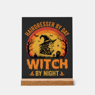 Coiffeur de jour Sorcière de nuit Design Halloween
