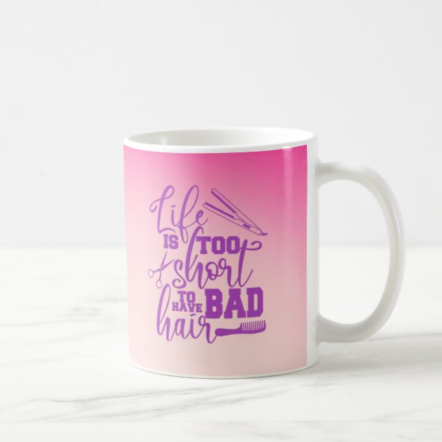 Coiffeur personnalisé Mug humoristique (Droite)