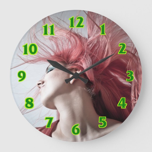 Coiffeur salon de beauté grande horloge (Recto)
