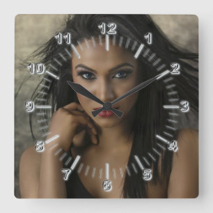 Coiffeuse Carré Horloge murale