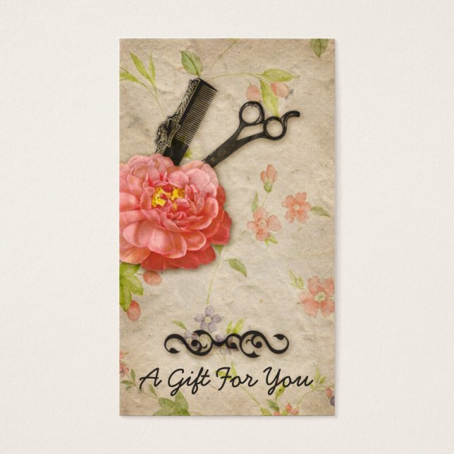 coiffeuse coiffeuse styliste carte cadeau certific (Devant)