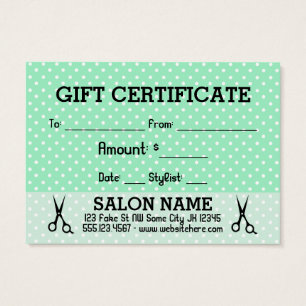 coiffeuse coiffeuse styliste carte cadeau certific