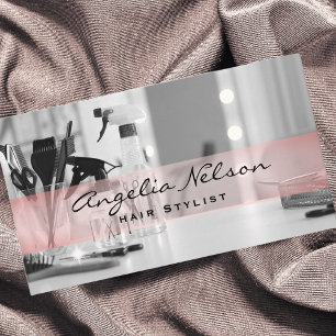 Coiffeuse Salon Outils Beauté Carte de visite