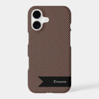 Coigach Tweed Rustic Gun Club Check iPhone Case