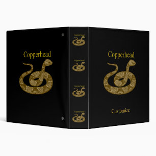 Coiled Copperhead Snake Thunder_Cove Binder