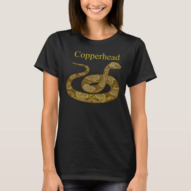Coiled Copperhead Snake Thunder_Cove T-Shirt (Front)