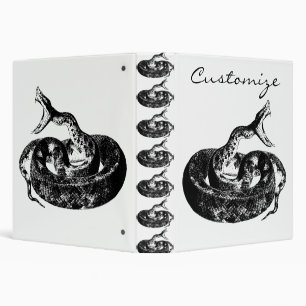 Coiled Rattlesnake Thunder_Cove Binder