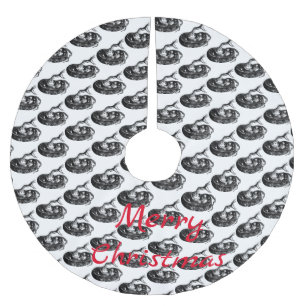 Coiled Rattlesnake Thunder_Cove Brushed Polyester Tree Skirt