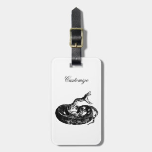 Coiled Rattlesnake Thunder_Cove Luggage Tag