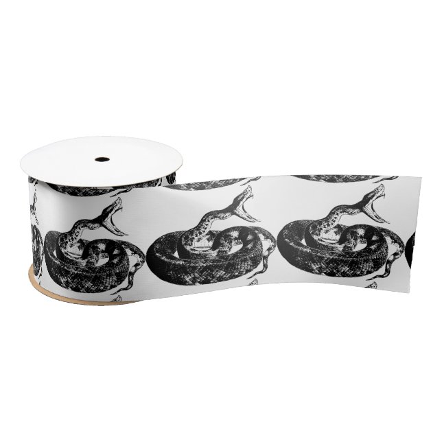 Coiled Rattlesnake Thunder_Cove Satin Ribbon (Spool)