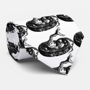 Coiled Rattlesnake Thunder_Cove Tie