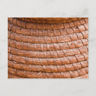 Coiled reed postcard