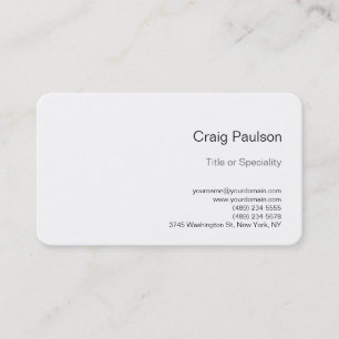 Coin arrondi Charming Carte de visite noir blanc