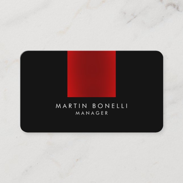 Coin arrondi Professionnel Carte de visite simple (Devant)