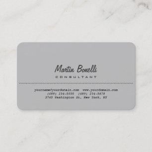 Coin arrondi Silver Grey Carte de visite clair