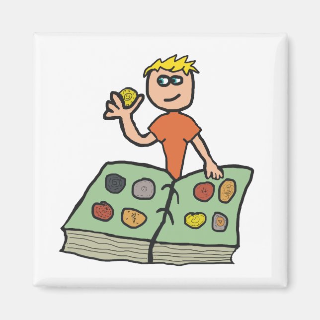 Coin Collecting Numismatist Magnet (Front)