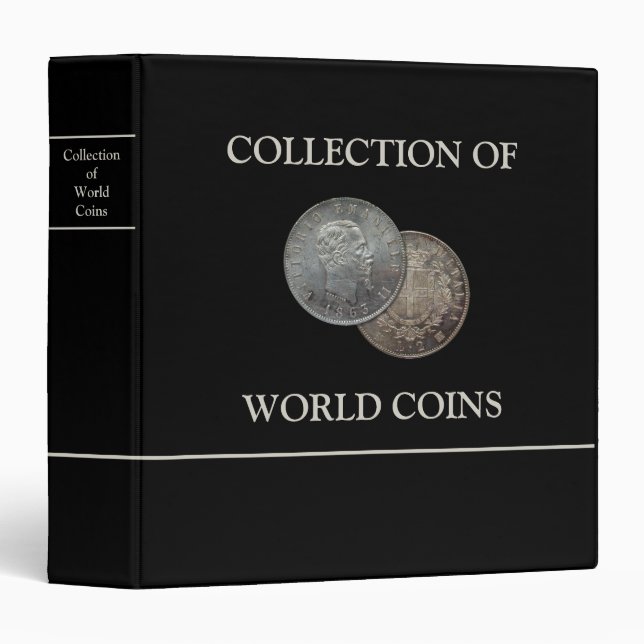 Coin Collection  3 Ring Binder (Front/Spine)