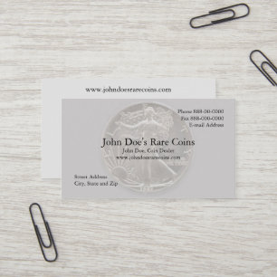 Coin Dealer Business Card