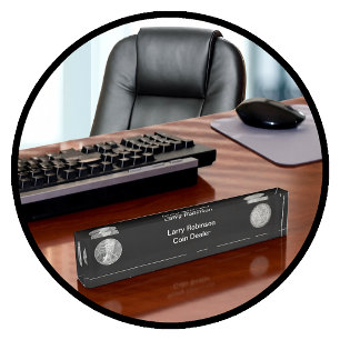 Coin Dealer Numismatic Theme Nameplate