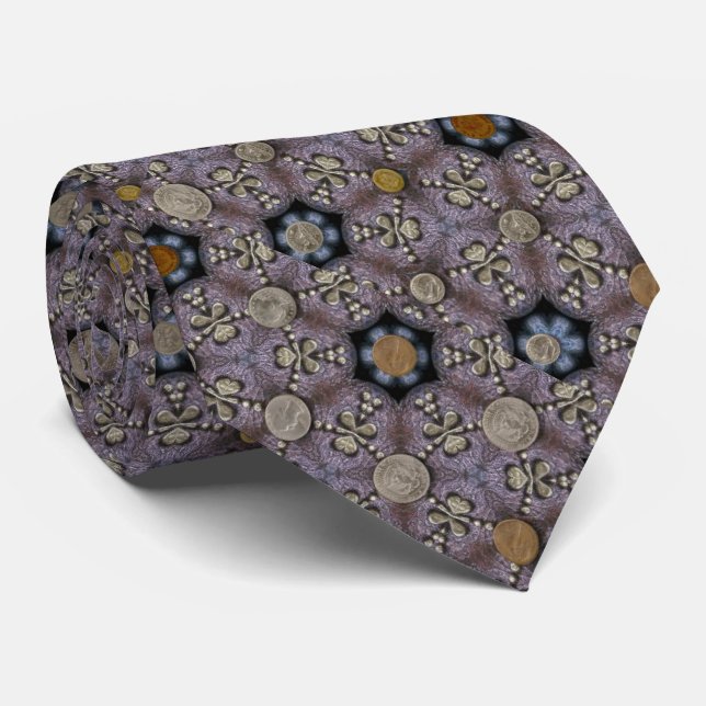 Coin Design Tie (Rolled)