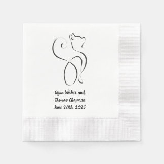 Coin edge Wedding Napkins