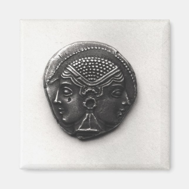 Coin from Lampsacus with a Janiform head Magnet (Front)