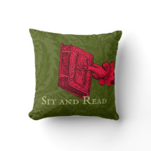 Coin lecture, Librairie, bibliothèque, Coussin Ver