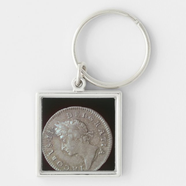 Coin of James II Keychain (Front)