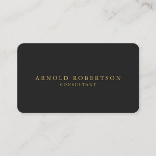 Coin rond Gris Or Carte de visite professionnel