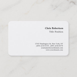 Coin rond Noir Blanc Charmant Carte de visite