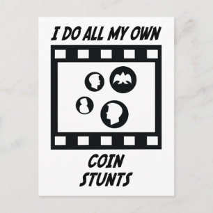 Coin Stunts Postcard