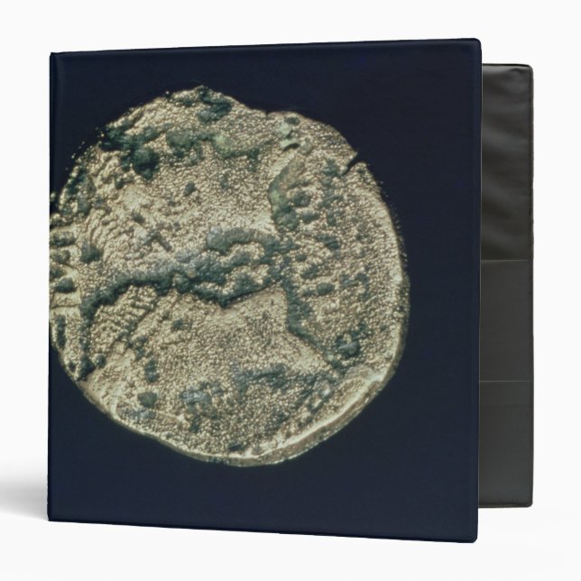 Coin with heads of Julius Caesar  and Augustus Binder (Front/Inside)