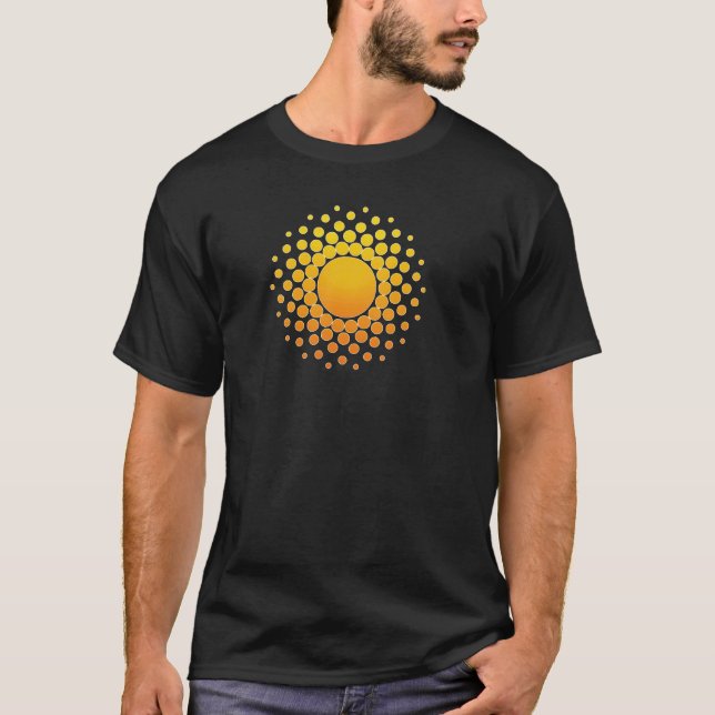 CoinBeyond Tshirt - Sacred Geometry Sunshine (Front)