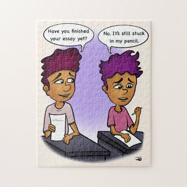 Coincé Dans Le Puzzle De Crayon (Vertical)