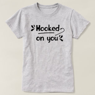 Coincé sur vous Pêche T-shirt femme