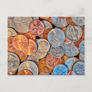 Coined Currency Postcard