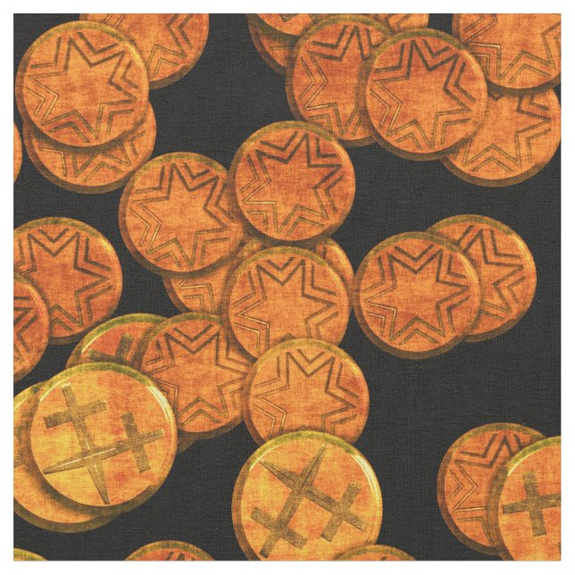 Coins 1A Fabric (Close Up)