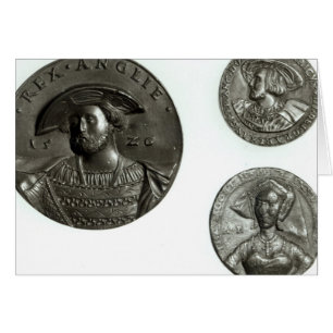 Coins depicting Henry VIII and Anne Boleyn